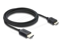 Delock HDMI-kabel 2m Sort