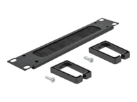 Delock Cable Management Brush Strip with 2 hooks Sort