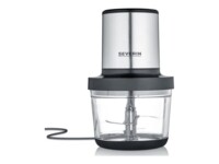 SEVERIN Hakkemaskine 1liter 400W Mat sort/børstet rustfrit stål