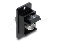 Delock Panel Mount F female to F female black