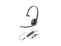 HP Poly Blackwire 3215 Kablet Høretelefoner Sort
