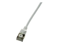 LogiLink SlimLine CAT 6a SSTP, PiMF 50cm Patchkabel Grå RAL 7035