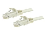 StarTech.com 1.5m CAT6 Cable - White Snagless CAT 6 Wire - 100W RJ45 UTP 650MHz Category 6 Network Patch Cord UL/TIA (N6PATC150CMWH) CAT 6 Ikke afskærmet parsnoet (UTP) 1.5m Patchkabel Hvid