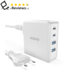 DUDAO Adapter GAN 100W Type Cx2+ 2x White 2xUSB-C 2xUSB-A