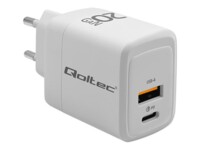 Qoltec Strømforsyningsadapter 20Watt Europlug (strøm CEE 7/16)