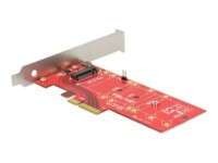 DeLOCK PCI Express x4 Card > 1 x internal NVMe M.2 Key M 110 mm heat sink Lagringskontrol