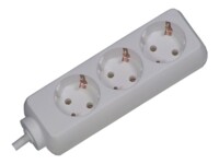 Bachmann SELLY Stikdåse 3-stik 16A Hvid 1.5m