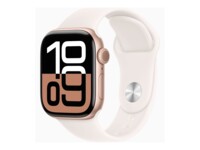 Apple Watch Series 10 (GPS + Cellular) 42 mm Pink Hvid SmartWatch