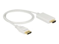 Delock Videoadapterkabel 1m Hvid