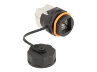 DeLOCK CAT 6a Afskærmet parsnoet (STP) Netværksadapter Sort Rød