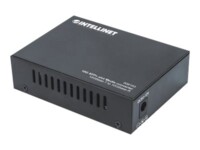 Intellinet 10GBase-T to 10GBase-R Media Converter, 1 x 10 GB SFP Slot, 1 x 10GB RJ45 Port (Euro 2-pin plug) Medieomsætter Gigabit Ethernet 10 Gigabit Ethernet 5 Gigabit Ethernet 2.5 Gigabit Ethernet