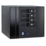 Inter-Tech IPC SC-4004 Ultralille formfaktor Mini ITX Sort