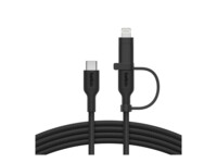 Belkin BoostCharge Pro 2-in-1 USB Type-C kabel 1.5m Sort