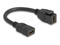 Delock HDMI-forlængerkabel 20cm Sort