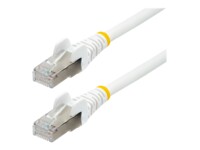 StarTech.com 3m CAT6a Cable - White - Low Smoke Zero Halogen (LSZH) - 10GbE 500MHz 100W ++ Snagless RJ-45 w/Strain Reliefs S/FTP Network Patch Cord CAT 6a S/FTP 3m Patchkabel Hvid