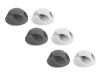 Delock with 2 feed-throughs Grå Hvid