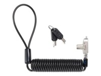 Kensington Slim N17 2.0 Portable Keyed Laptop Lock for Wedge Shaped Slots Sikkerhedskabelslås