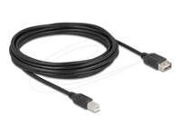 Delock USB-kabel 5m Sort
