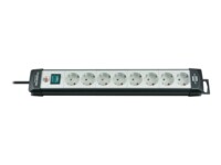 brennenstuhl Premium-Line extension socket H05VV-F 3G1,5 Stikdåse 8-stik Sort Grå 3m