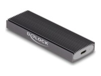 DeLOCK Ekstern Lagringspakning USB-C 3.1 (Gen 2) M.2 Card (PCIe NVMe & SATA) / SATA SSD