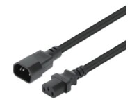Manhattan Power IEC 60320 C13 Strøm IEC 60320 C14 Sort 3.05m Forlængerkabel til strøm