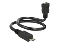 Delock OTG ShapeCable USB forlængerkabel 35cm Sort