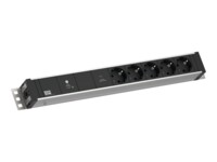 Bachmann Basic Strømfordelingsenhed 5-stik 16A Grå 2m