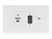 Delock Easy 45 Module Holder for installation trunking 130 x 80 mm