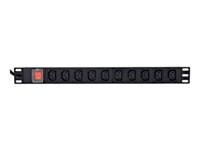 EnerGenie EG-PDU-10C132C19 Strømfordelingsenhed Rackversion Sort