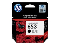 HP 653 Sort 360 sider Blæk 3YM75AE