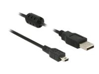 Delock USB-kabel 5m Sort