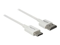 Delock High Speed HDMI with Ethernet HDMI-kabel med Ethernet 50cm Hvid