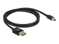 DeLOCK DisplayPort han -> Mini DisplayPort han 1 m Sort