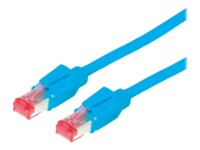 Draka Comteq S/FTP Patch cable Cat6, Blue, 1m 1m Blå