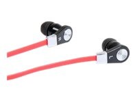 Media-Tech MAGICSOUND DS-2 MT3556 Kabling Øreproptelefoner Sort Rød