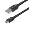 StarTech.com 3m (9.8ft) USB-A to USB-C Charging Cable, Charger Cord, M/M USB Type-C kabel 3m Sort