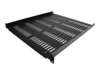StarTech.com 1U Server Rack Shelf - Universal Vented Rack Mount Cantilever Tray for 19' Network Equipment Rack & Cabinet - Durable Design - Weight Capacity 55lb/25kg - 20' Deep Shelf, Black(SHELF-1U-20-FIXED-V) Rackhylde Sort