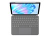 Logitech Combo Touch Tastatur og folio-kasse Saks 16-niveau Kablet Tysk