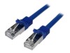 StarTech.com 2m Blue Cat6 / Cat 6 Shielded (SFTP) Patch Cable 2 m CAT 6 Kabel med afskærmning med folie og kobberfletning (SFTP 2m Patchkabel Blå