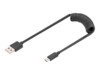 DIGITUS USB Type-C kabel 1m Sort