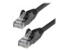 StarTech.com 10m LSZH CAT6 Cable, 10 Snagless RJ45 100W Network Patch Cord Strain Relief, CAT 6 10GbE UTP, Black, Individually Tested/ETL, Low Smoke Zero Halogen - Category 6 - 24AWG CAT 6 Ikke afskærmet parsnoet (UTP) 10m Patchkabel Sort