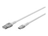 goobay USB 2.0 USB Type-C kabel 2m Hvid