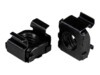 StarTech.com M6 Cage Nuts - 100 Pack, Black - M6 Mounting Cage Nuts for Server Rack & Cabinet (CABCAGENT62B) Burmøtrik Sort