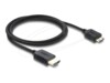 Delock HDMI-kabel 1m Sort