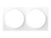 Fibaro Walli Dobbelt dækplade Hvid