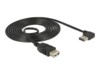 Delock EASY-USB USB forlængerkabel 1m Sort