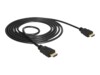 Delock HDMI-kabel med Ethernet 1.5m Sort