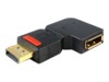 Delock Adapter Displayport male > Displayport female angled left DisplayPort adapter Sort