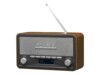DENVER DAB-18 Clock-radio Sort Brun Sølv
