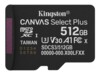 Kingston Canvas Select Plus microSDXC UHS-I Memory Card 512GB 150MB/s